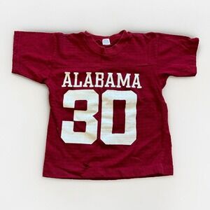 Vintage Alabama Crimson Tide‎ Jersey Youth M Shirt Artex 70s Retro Football Red